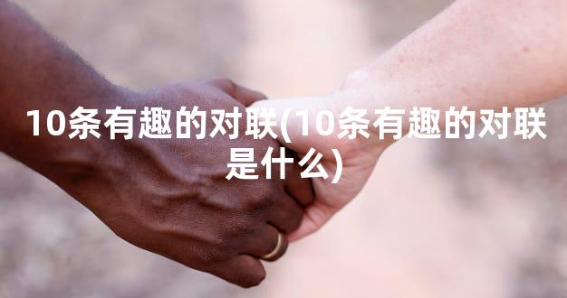 10条有趣的对联(10条有趣的对联是什么)