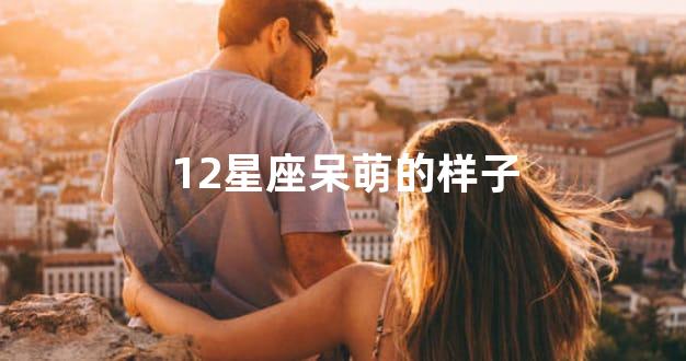 12星座呆萌的样子