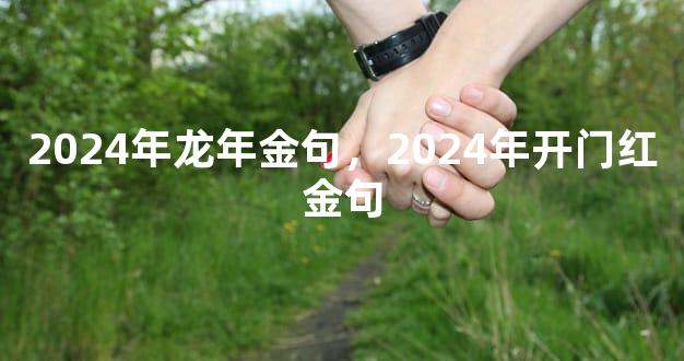 2024年龙年金句，2024年开门红金句