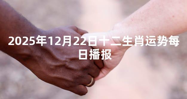 2025年12月22日十二生肖运势每日播报