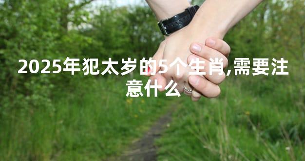 2025年犯太岁的5个生肖,需要注意什么