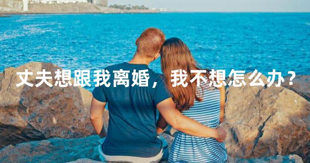 丈夫想跟我离婚，我不想怎么办？
