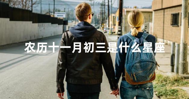 农历十一月初三是什么星座