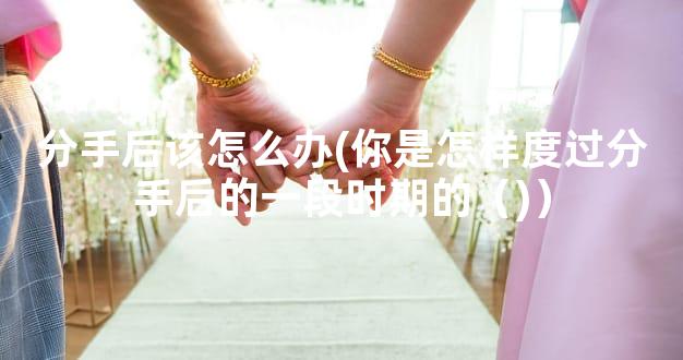 分手后该怎么办(你是怎样度过分手后的一段时期的（)）