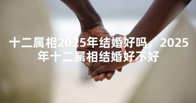 十二属相2025年结婚好吗，2025年十二属相结婚好不好