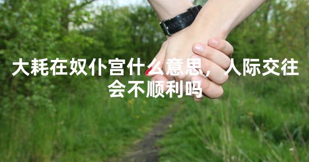 大耗在奴仆宫什么意思，人际交往会不顺利吗