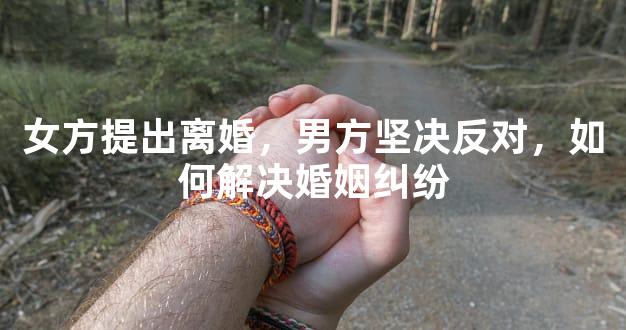 女方提出离婚，男方坚决反对，如何解决婚姻纠纷