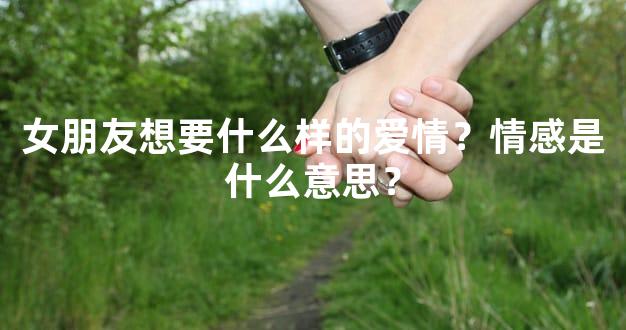 女朋友想要什么样的爱情？情感是什么意思？