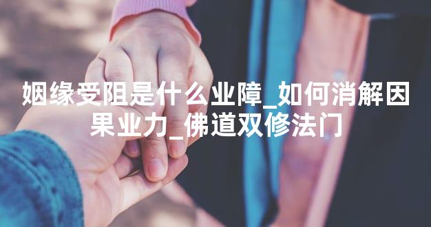 姻缘受阻是什么业障_如何消解因果业力_佛道双修法门