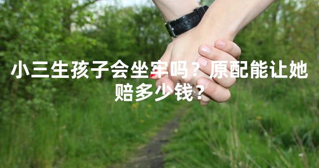 小三生孩子会坐牢吗？原配能让她赔多少钱？