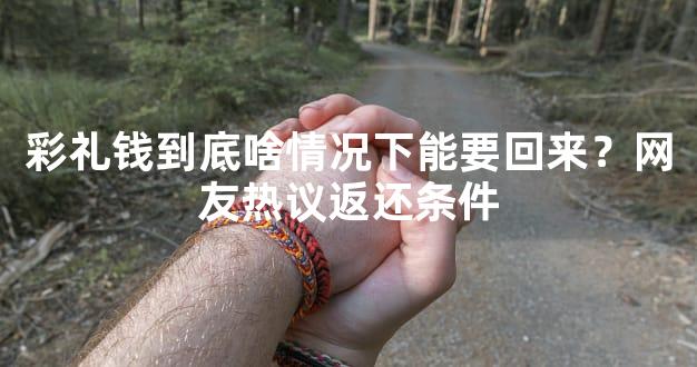 彩礼钱到底啥情况下能要回来？网友热议返还条件