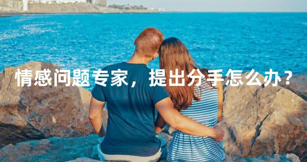 情感问题专家，提出分手怎么办？