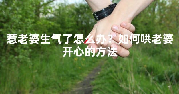 惹老婆生气了怎么办？如何哄老婆开心的方法