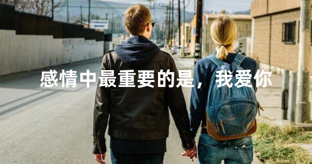 感情中最重要的是，我爱你
