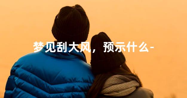 梦见刮大风，预示什么-