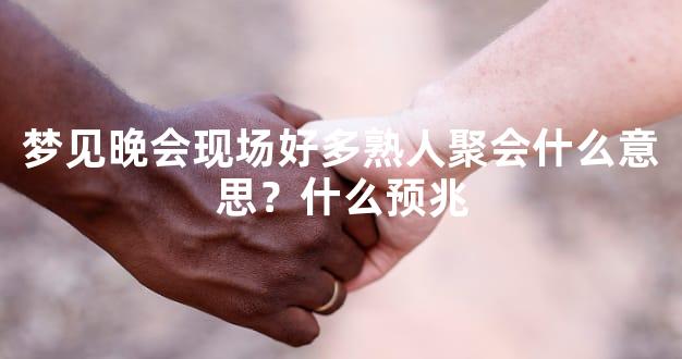梦见晚会现场好多熟人聚会什么意思？什么预兆
