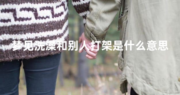 梦见洗澡和别人打架是什么意思
