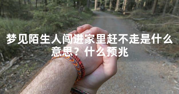 梦见陌生人闯进家里赶不走是什么意思？什么预兆