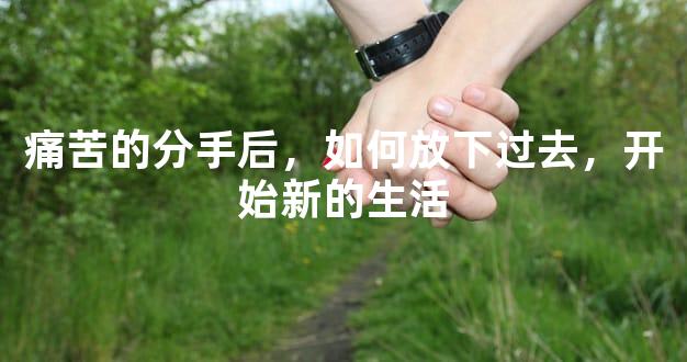 痛苦的分手后，如何放下过去，开始新的生活