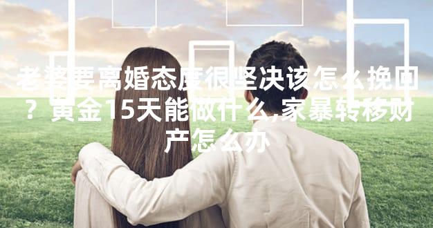 老婆要离婚态度很坚决该怎么挽回？黄金15天能做什么