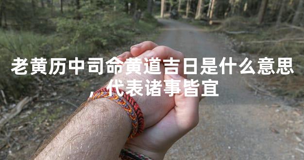 老黄历中司命黄道吉日是什么意思，代表诸事皆宜