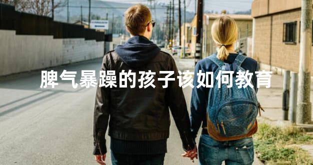 脾气暴躁的孩子该如何教育